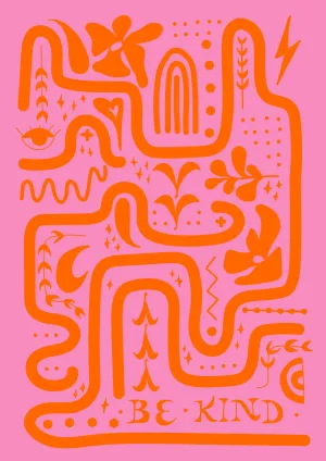 BE KIND pink