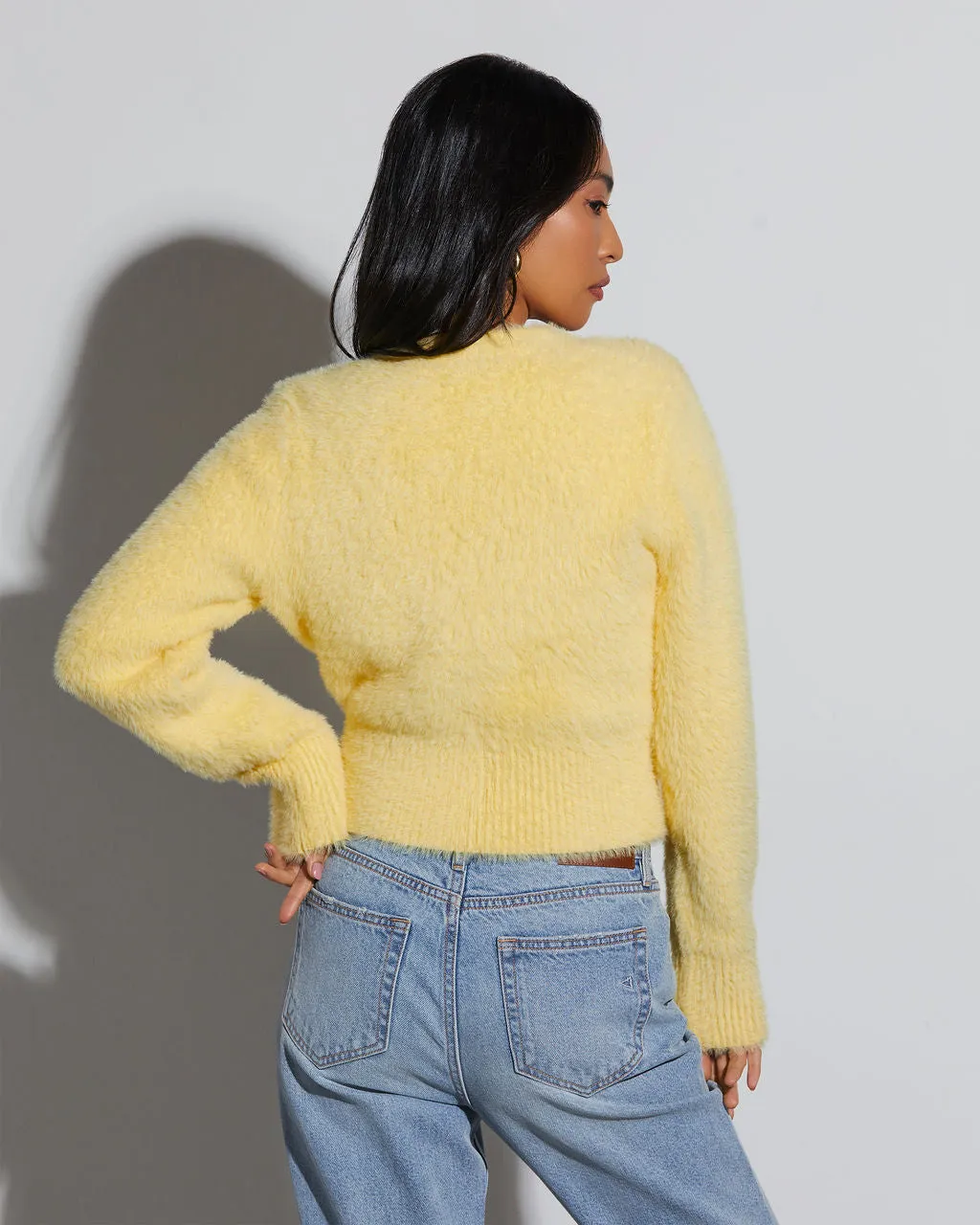 Be Still My Heart Fuzzy Knit Button Front Cardigan