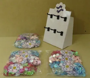 Bead & Buds Value Pack Stretchy Friendship Bracelets Qty 72 With Display Stand -- New