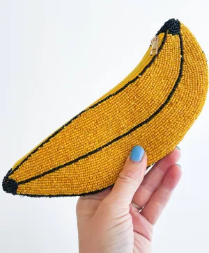 Beaded Banana Pouch