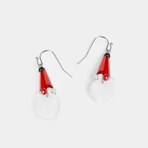 Beaded Santa Earring