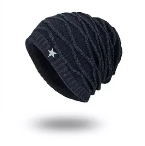 Beanie Knit Slouch Elevated Pattern Available In 4 Colors