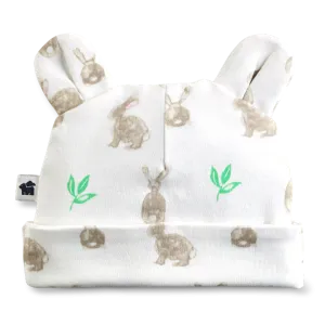 Bear Ear Hat - Bunny Print