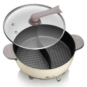 Bear Electric HotPot DHG-B60R6, Multifunctional with Divider ,1500W 6L
