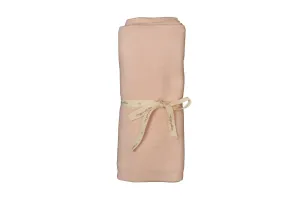Bee & Dee Blush Pink Knit Embroidered Blanket