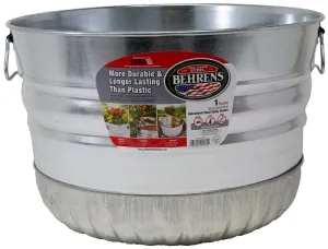 Behrens 32S Utility Basket, 1 bu Capacity, Galvanized Steel :EA: QUANTITY: 1