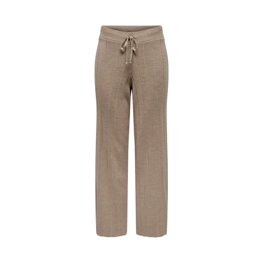 Beige Acrylic Jeans & Pant