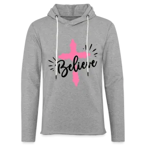 Believe Hoodie (Religious Cross in Pink)
