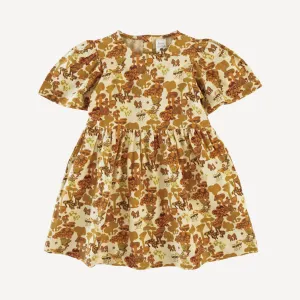 bell sleeve dress | magic mushrooms | organic cotton jersey