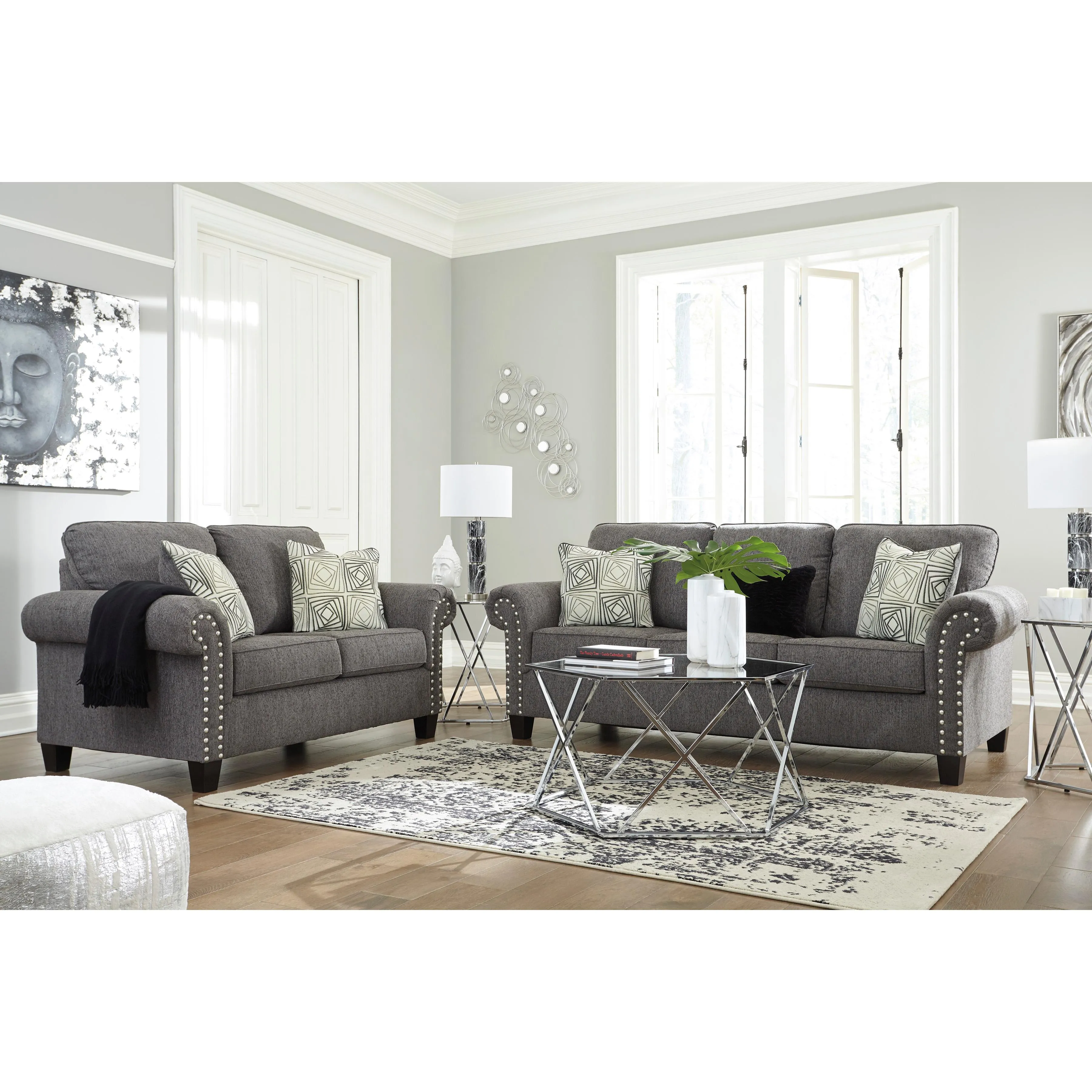 Benchcraft Agleno Stationary Fabric Loveseat 7870135