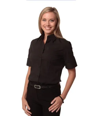 BENCHMARK Women's Cotton/Poly Stretch Sleeve Shirt M8020S
