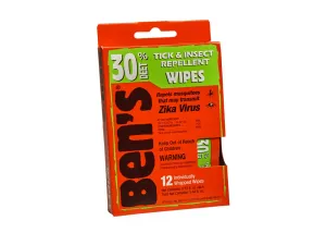 Ben's® 30 Tick & Insect Repellent Wipes
