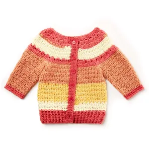 Bernat Crochet Baby Stripes Sweater