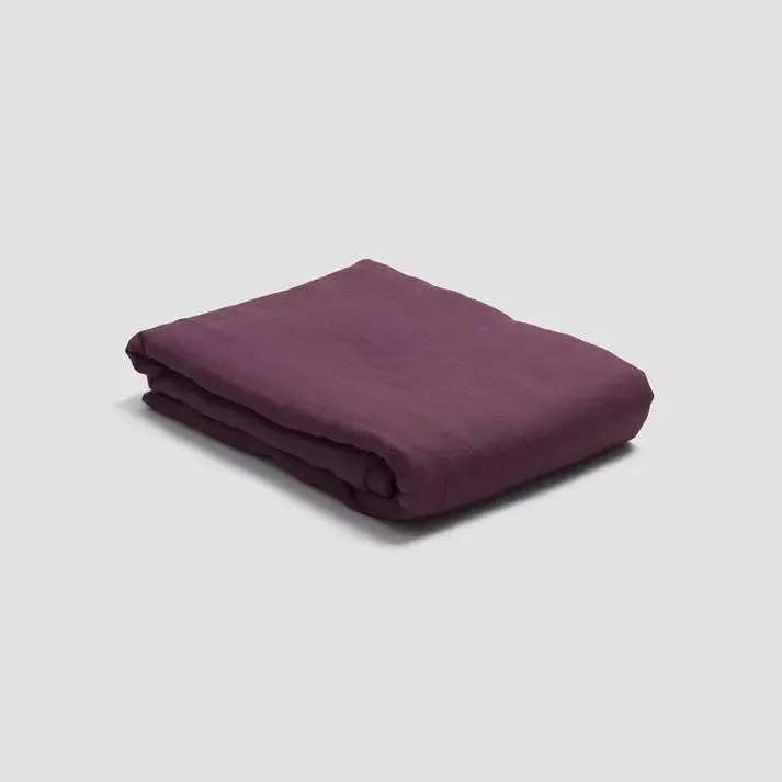 Berry Linen & Cotton Duvet Cover