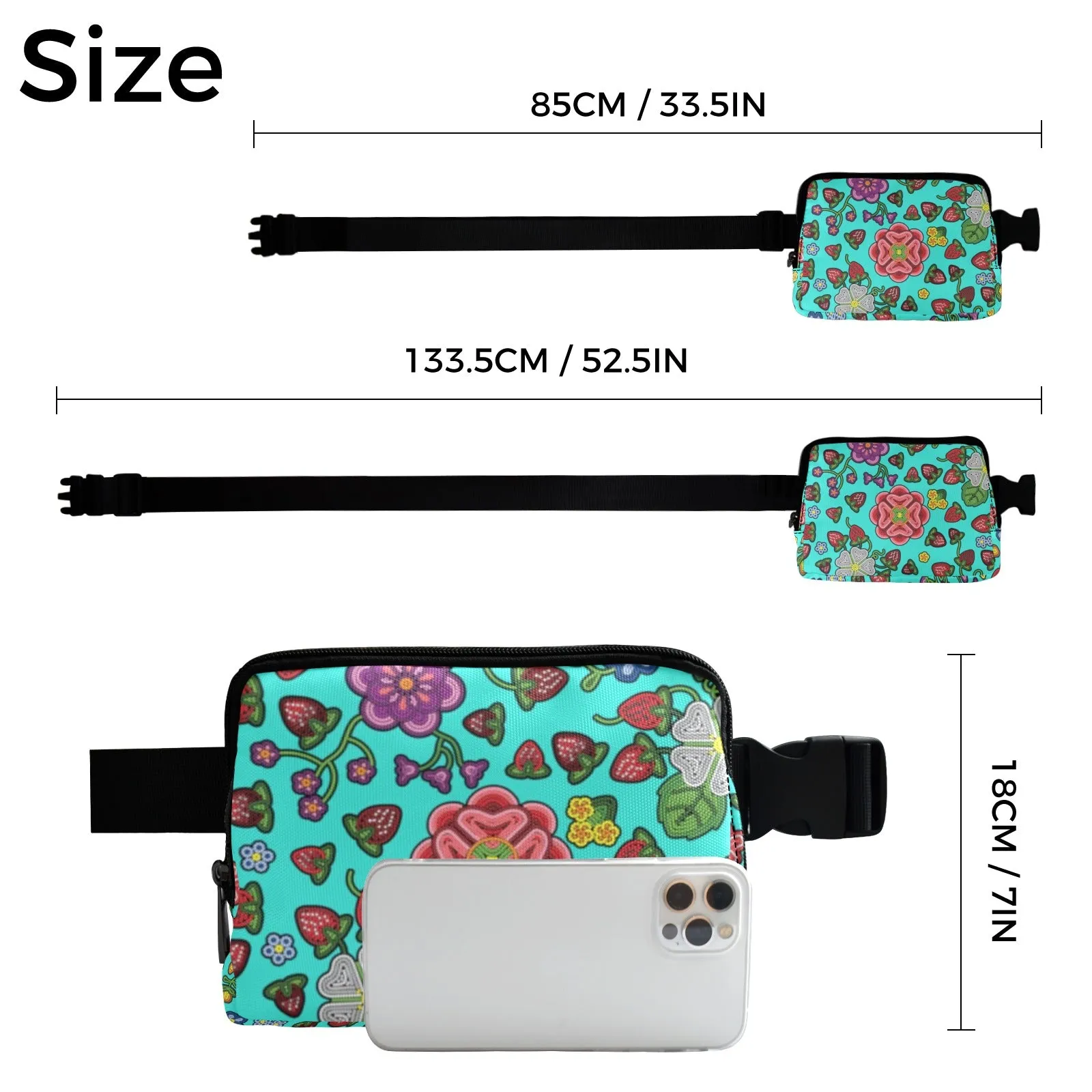 Berry Pop Turquoise Belt Bag