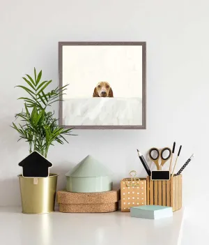 Best Friend - Wake Up Time Doxie Mini Framed Canvas