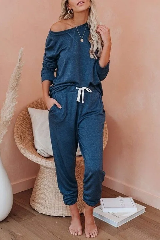 Best Set Ever Lounge Set Navy