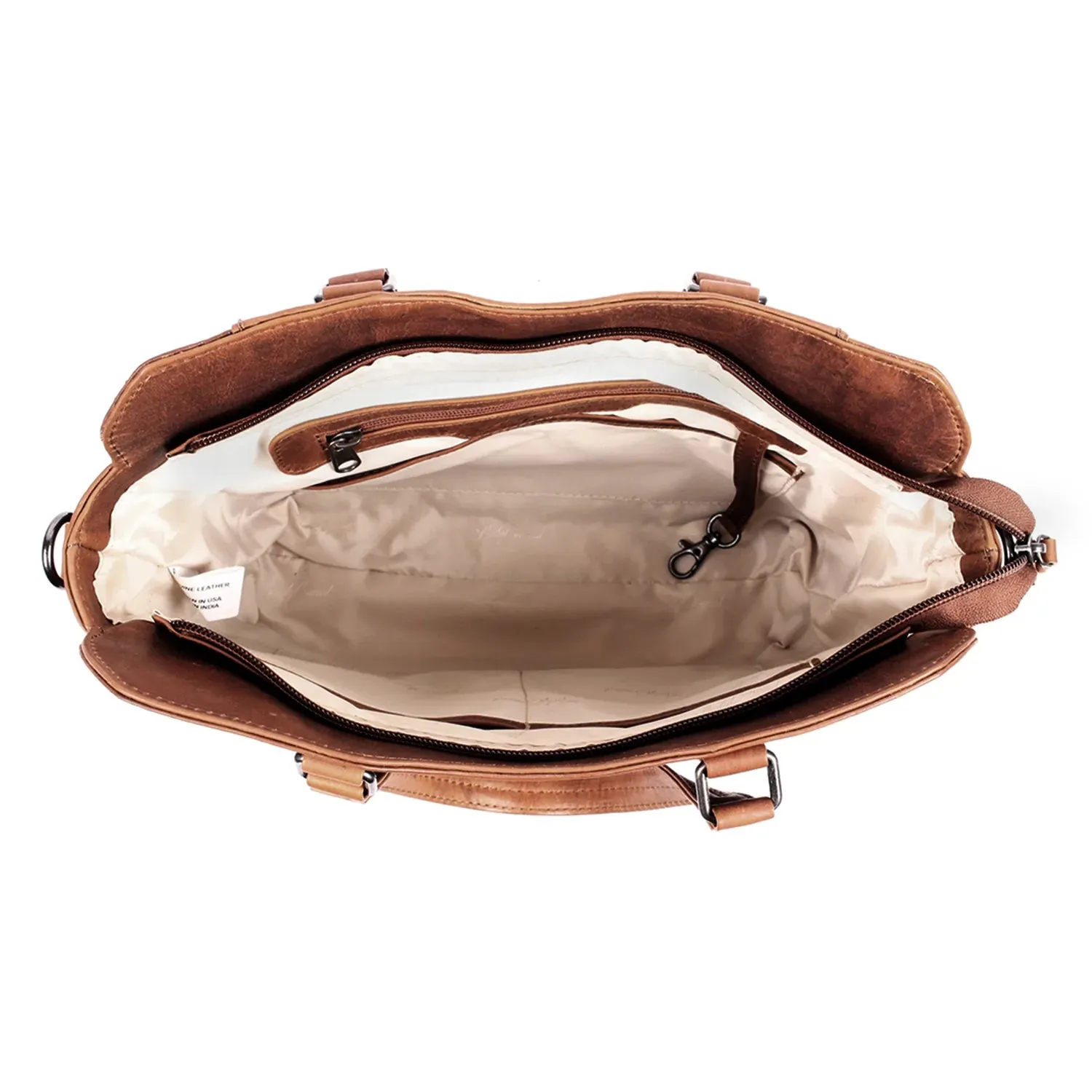 Bethany Leather Lockable Satchel