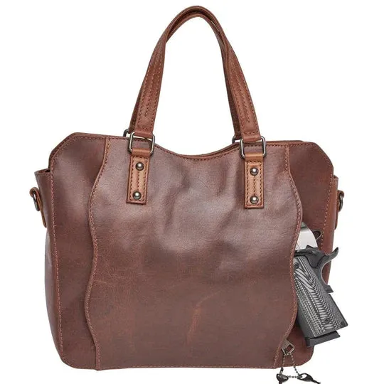 Bethany Leather Lockable Satchel