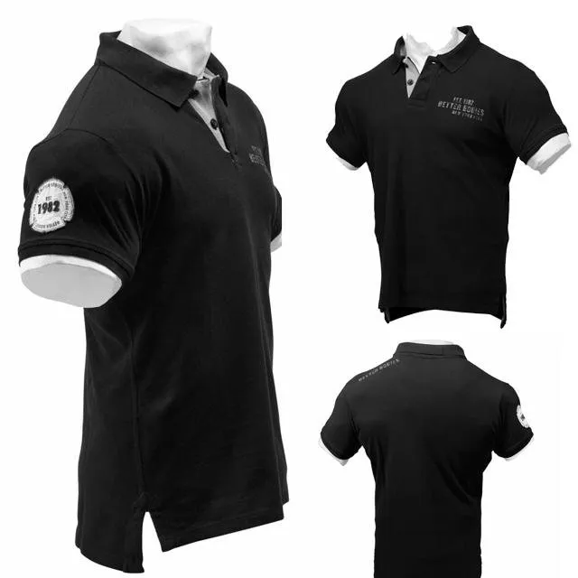 Better Bodies Graphic Piquet - Black