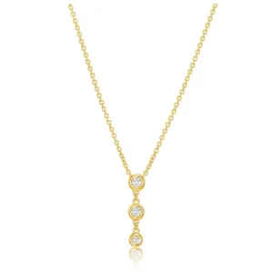 Bezel Drop Lab Diamond Necklace