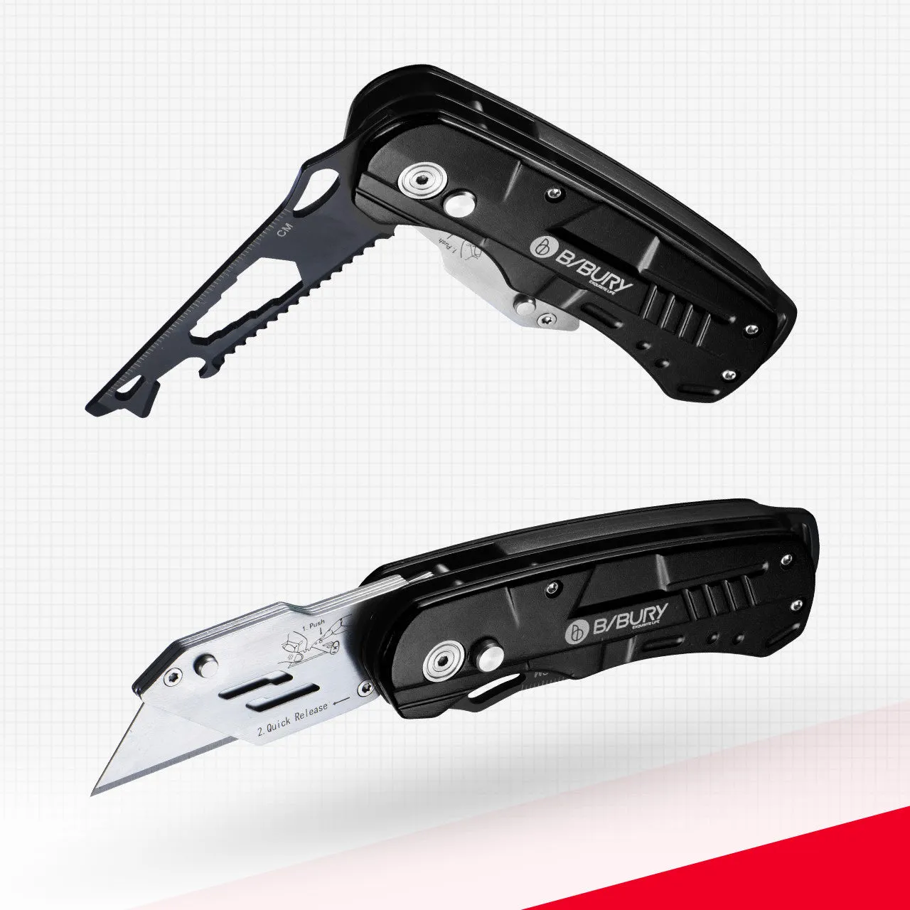 Bibury EDC Utility Knife (7-in-1) (2 Versions)