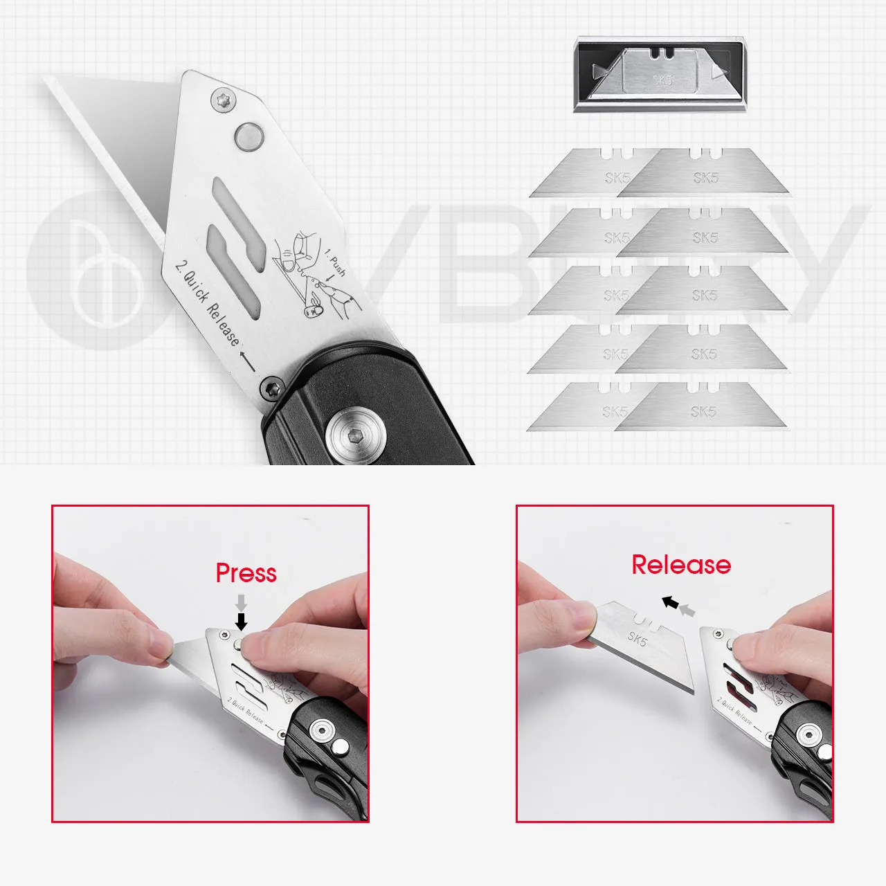Bibury EDC Utility Knife (7-in-1) (2 Versions)