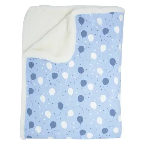 Big Kid Fur Blanket - 60 X 40 - Blue Balloons