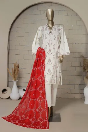 Bin Saeed Lawn Chikankari 3 Piece Suit BIN68