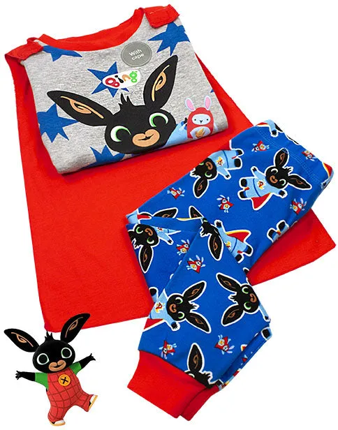 Bing Bunny Pyjamas with Cape -  Boys T-Shirt & PJ Bottoms Set