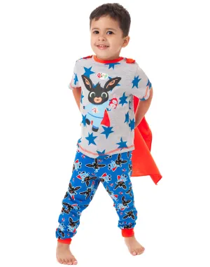 Bing Bunny Pyjamas with Cape -  Boys T-Shirt & PJ Bottoms Set