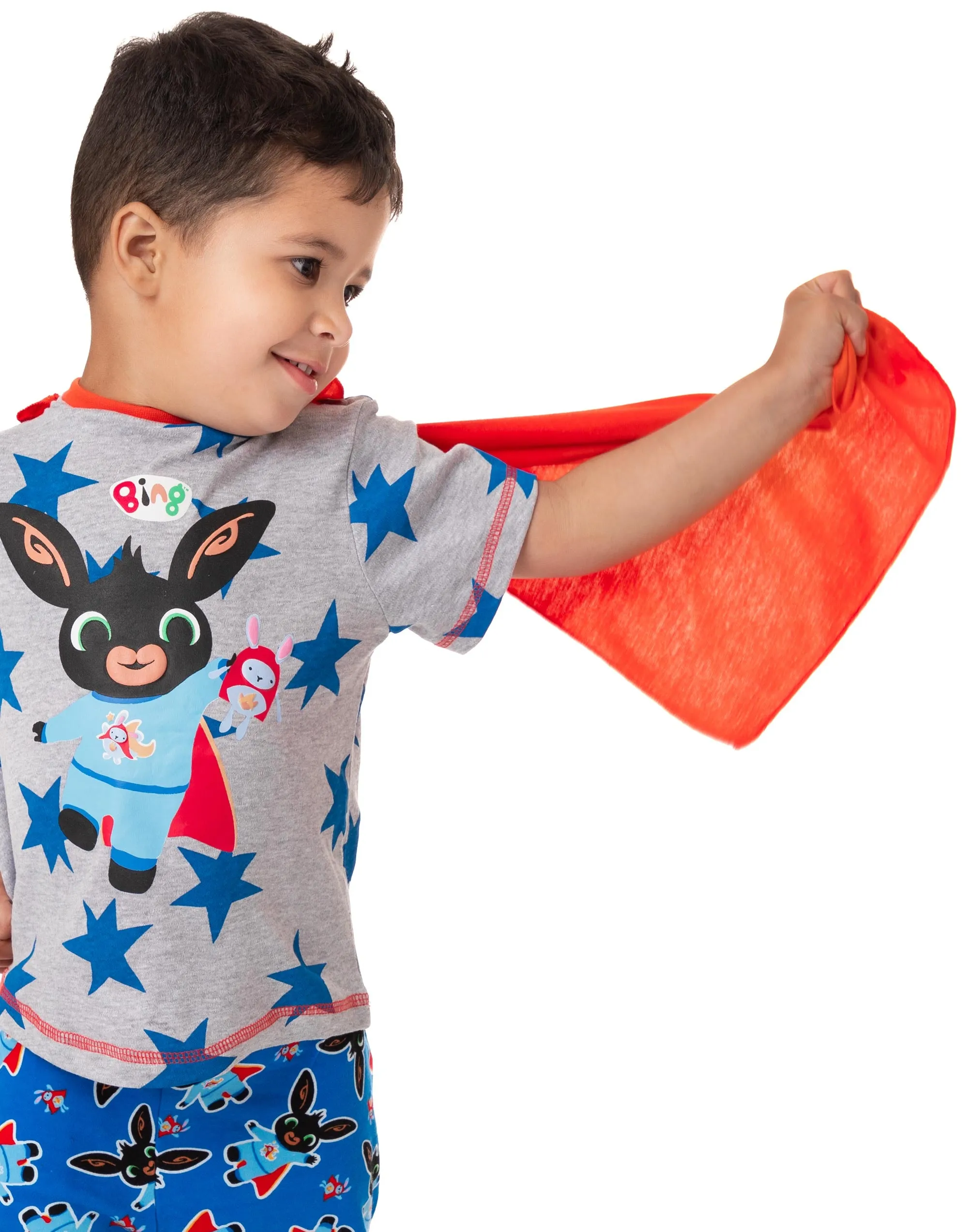 Bing Bunny Pyjamas with Cape -  Boys T-Shirt & PJ Bottoms Set