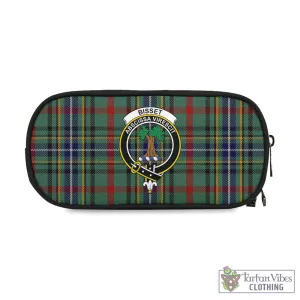 Bisset Tartan Pen and Pencil Case with Family Crest