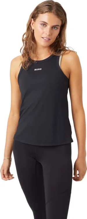 Björn Borg Women&#x27;s Borg Racerback Tank Black Beauty | Buy Björn Borg Women&#x27;s Borg Racerback Tank Black Beauty here | Outnorth