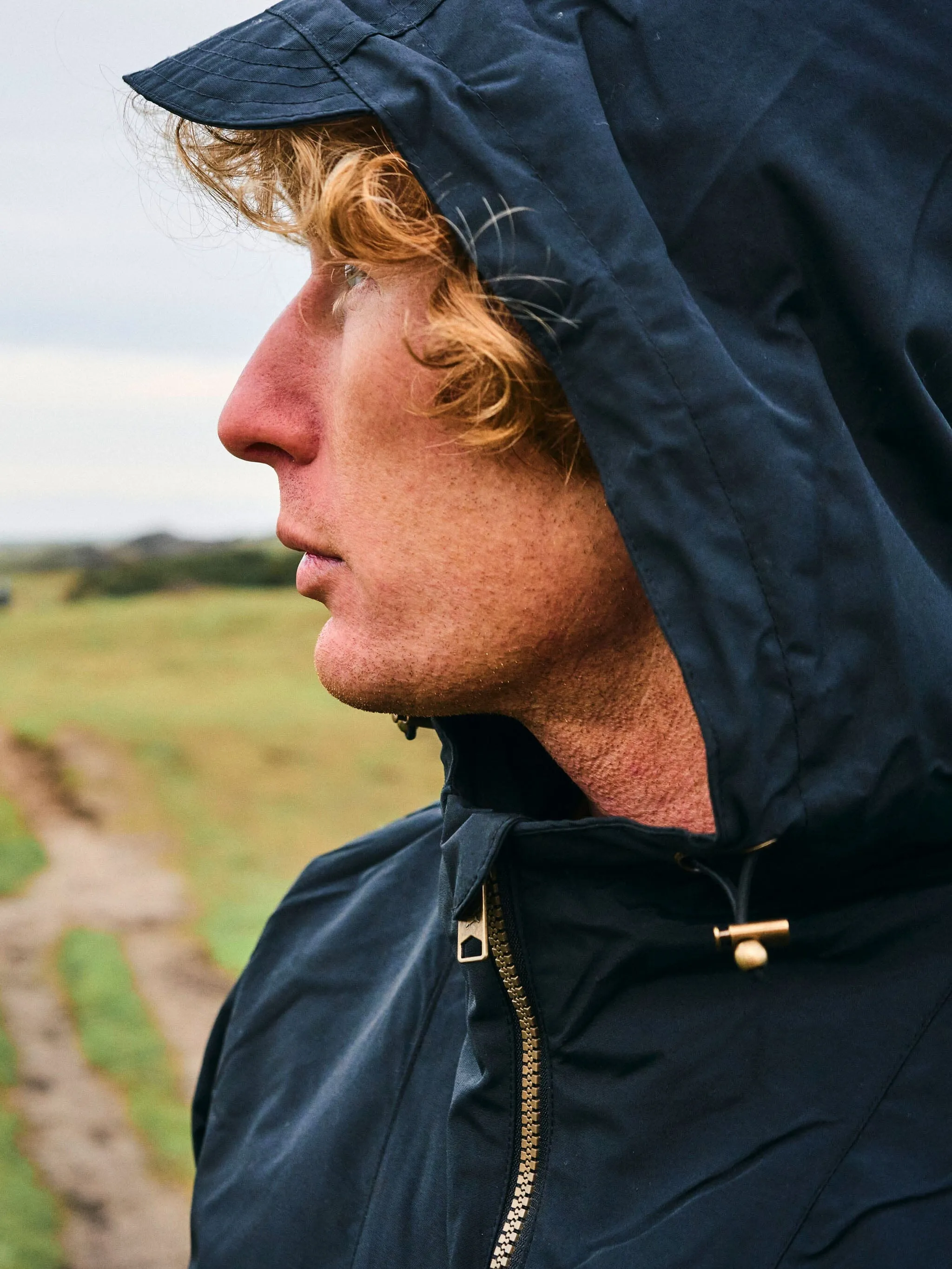 Black Alberta Fleece Lined Overhead Jacket