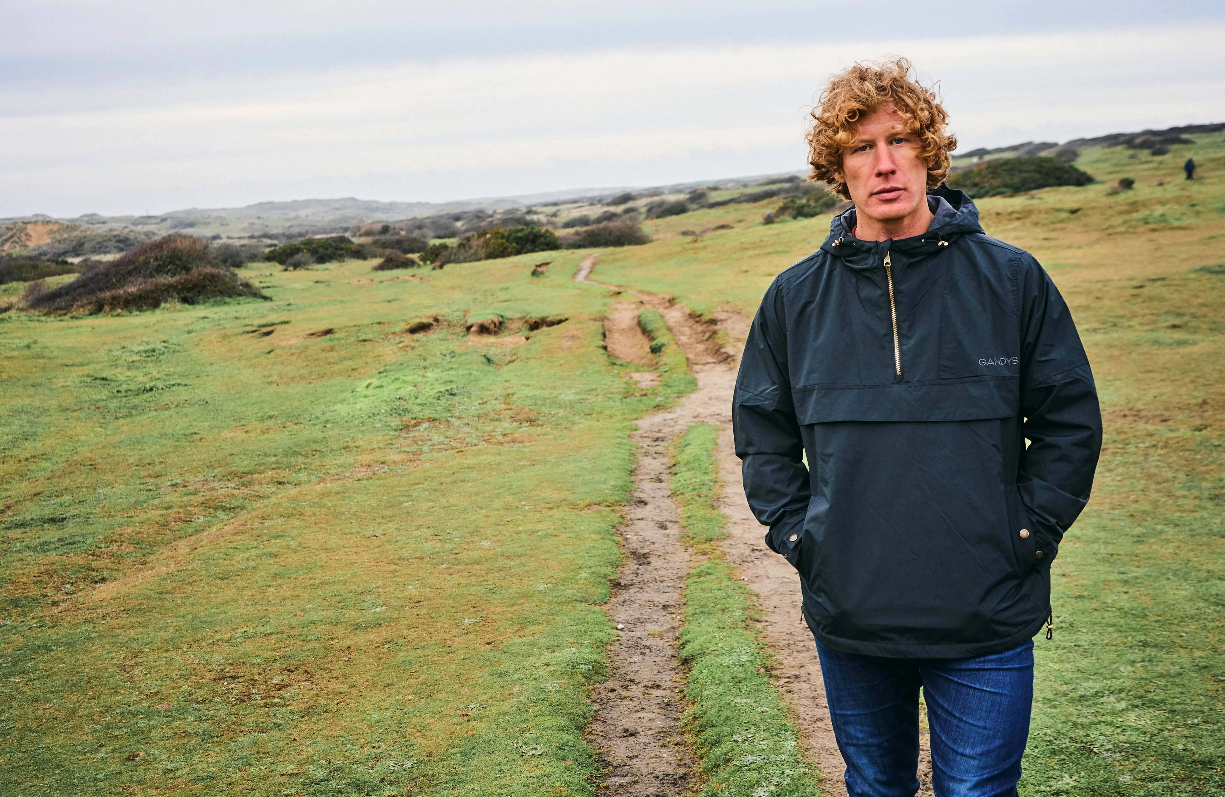 Black Alberta Fleece Lined Overhead Jacket