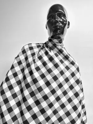 Black and White Gingham Cotton