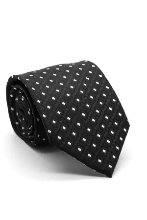 Black and White Imperial Necktie