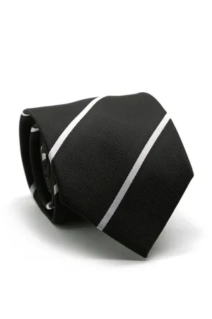 Black and White Montebello Necktie