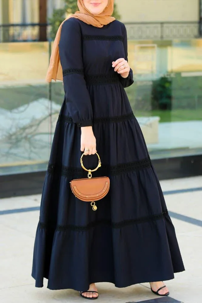 Black Boho Dress