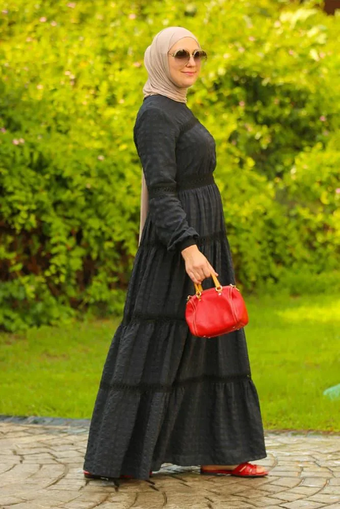 Black Boho Dress