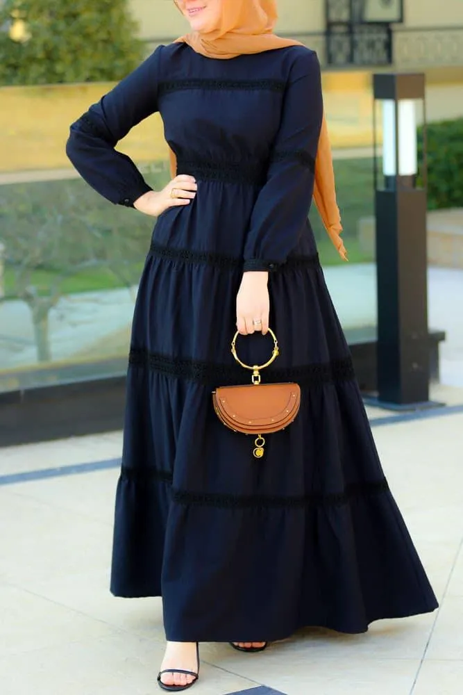Black Boho Dress