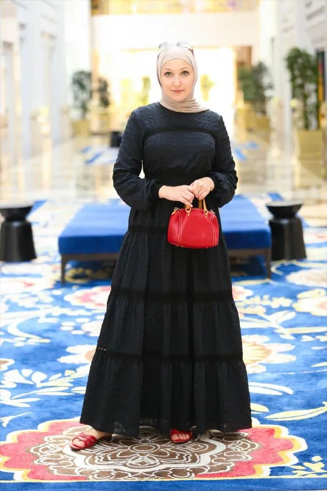 Black Boho Dress