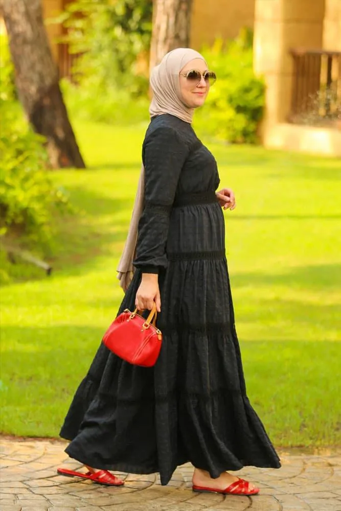 Black Boho Dress