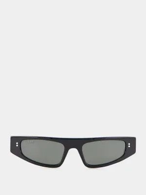 Black Cat-Eye Frame Sunglasses