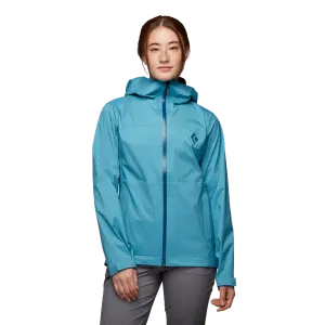 Black Diamond Women&#x27;s StormLine Stretch Rain Shell Jacket Cerulean Blue | Buy Black Diamond Women&#x27;s StormLine Stretch Rain Shell Jacket Cerulean Blue here | Outnorth