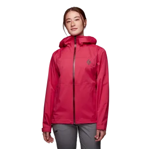 Black Diamond Women&#x27;s StormLine Stretch Rain Shell Jacket Pomegranate | Buy Black Diamond Women&#x27;s StormLine Stretch Rain Shell Jacket Pomegranate here | Outnorth