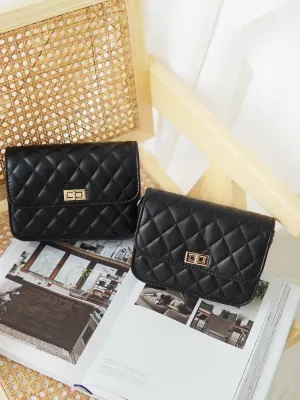 Black Gold Chain Bag