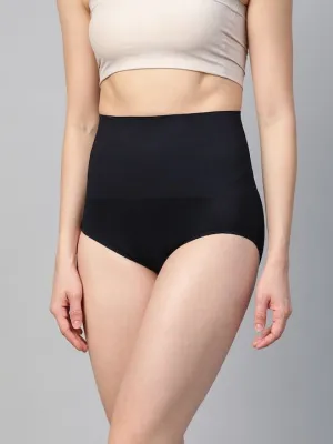 Black High-Waist Seamless Tummy Shaper