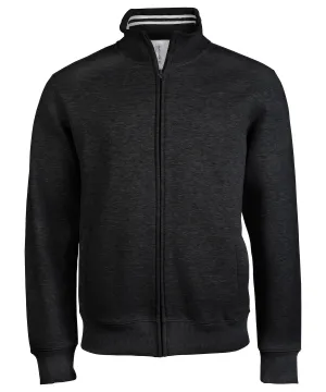 Black - Men's full zip sweat jacket